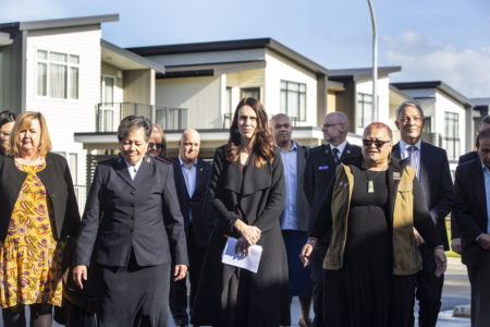 Salvation Army Housing Opening0046 450x300 Jacinda Walking through flat bush